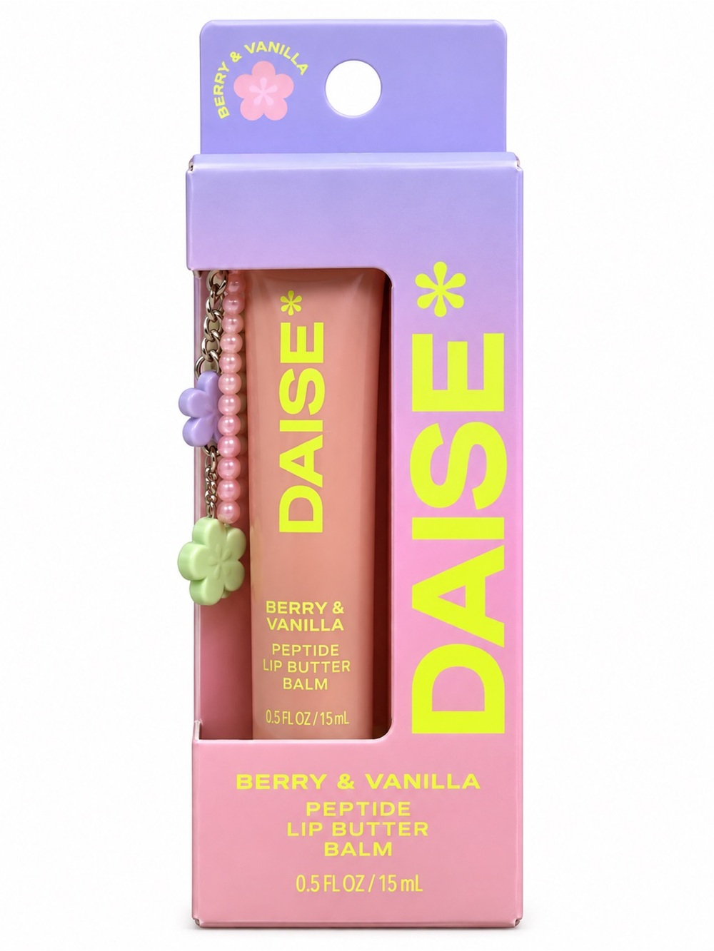 Daise Berry & Vanilla Peptide Lip Butter Balm with Charm
